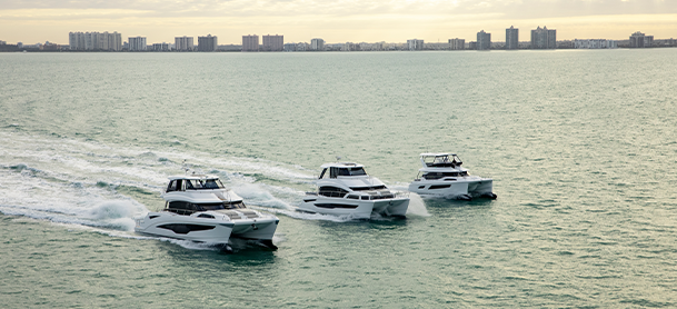 Aquila fleet on the water