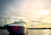 boat and sunset