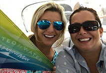 people showing their burgee