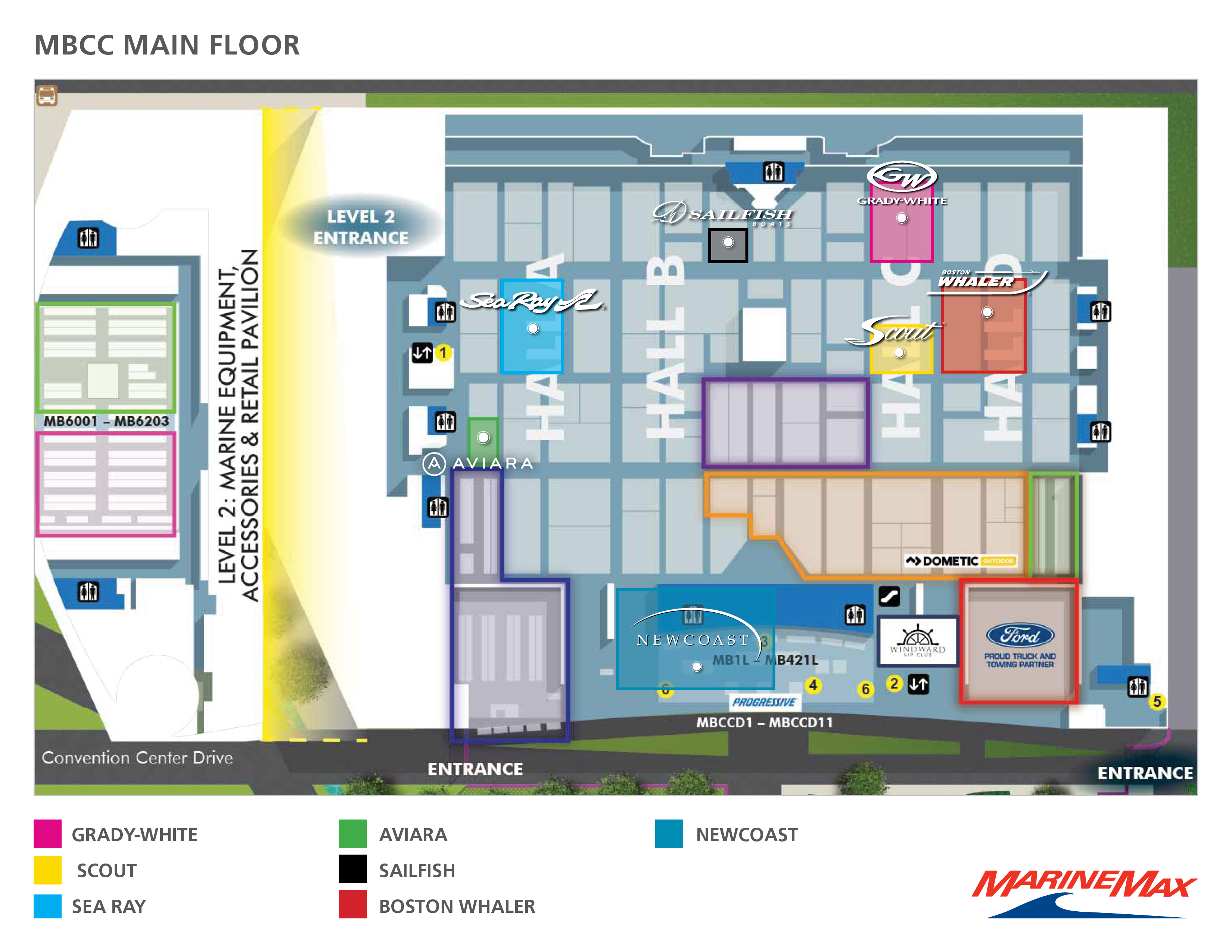 Miami International Boat Show Map | MarineMax