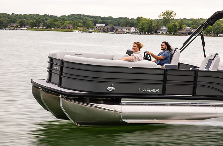 pontoon on the water