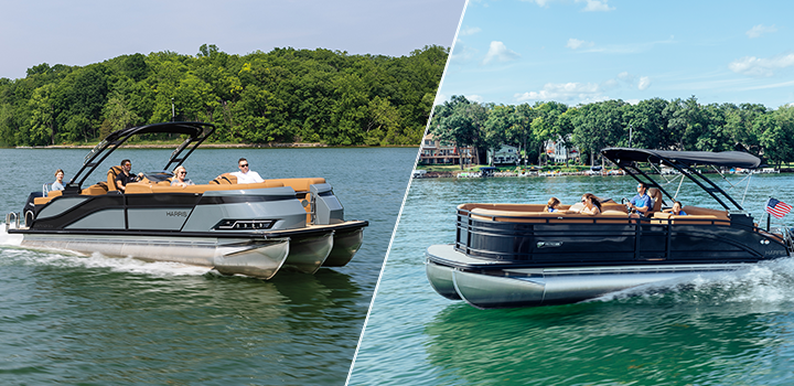 pontoon on the water