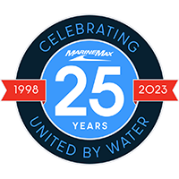 marinemax 25th anniversary logo