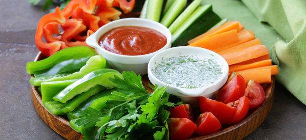 dips with vegetables