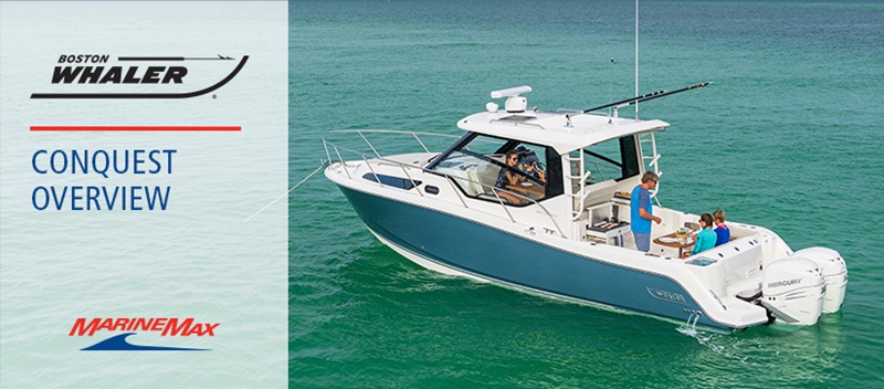 Boston whaler conquest on the water