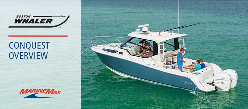Boston whaler conquest on the water