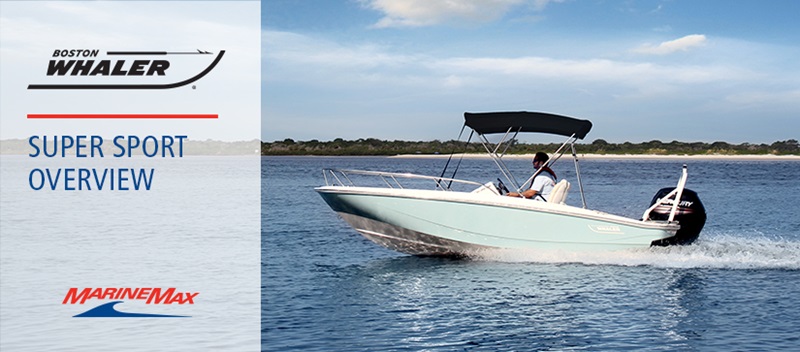 Boston whaler super sport on the water