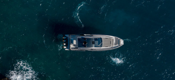 Azimut yacht out on the water