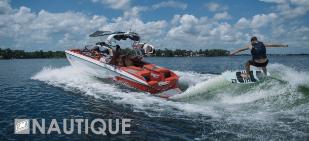 Nautique Boat out on the water