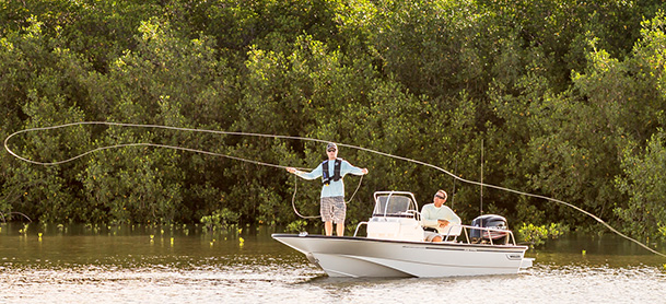 Fishing on the Boston Whaler 170 Montauk
