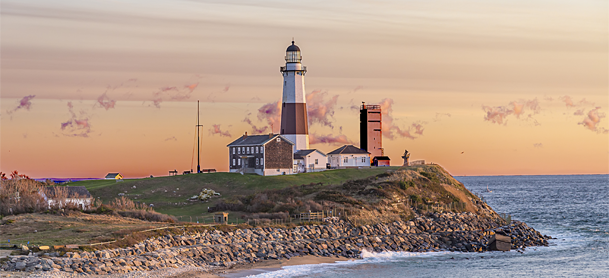 Long Island Lighthouse with sunset