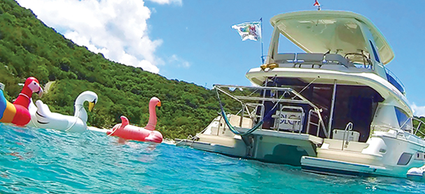 BVI Vacations Inflatable Toys in Water
