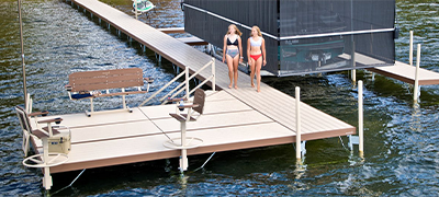 People Walking on a Dock