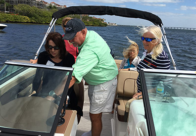 MarineMax event women on boat hands on experience