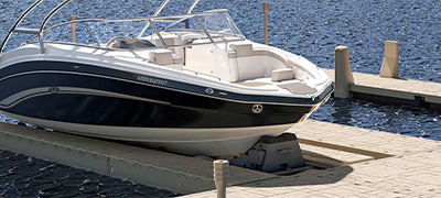 Floating Port on a lake