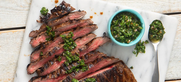 Grilled Flank Steak with Herb