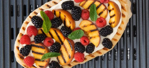 Grilled Peach and Berry Flatbread Grilled Peach and Berry Flatbread