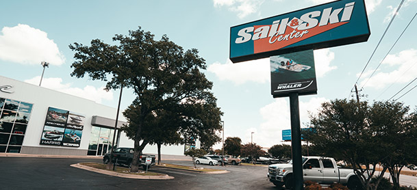 A view of the MarineMax Sail and Ski store in Austin Texas