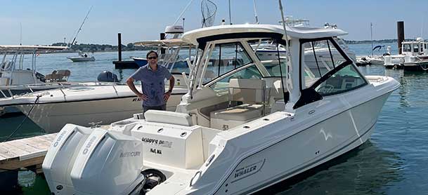 Kevin Buckley on his Boston Whaler