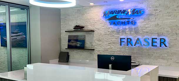 MarineMax and Fraser Yachts West Palm Beach location reception area
