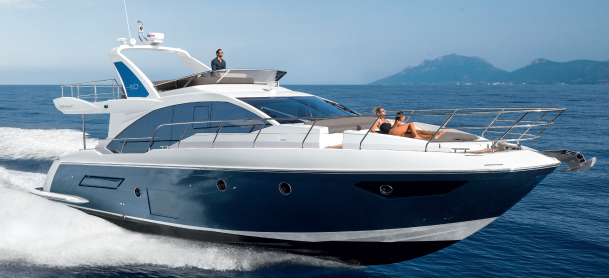 Azimut Flybridge Yacht out on the water
