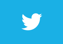 twitter logo with turquoise blue square with white twitter bird in the middle