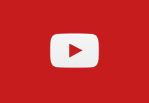 red square with signature youtube white play button with red arrow in the middle