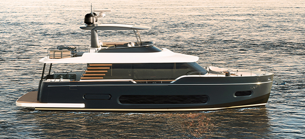 Magellano 60 on the water