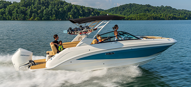 Group of people on boat in the water
