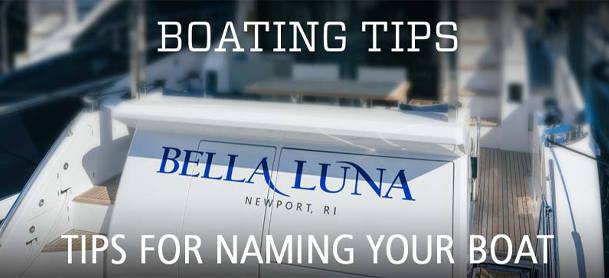 photograph of the boat named Bella Luna from the back