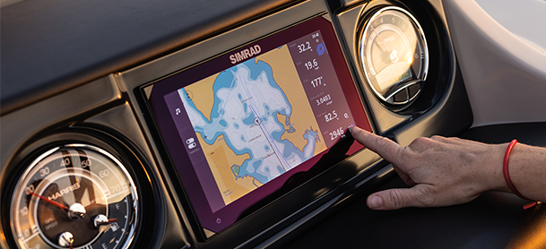 heads up display on a boat