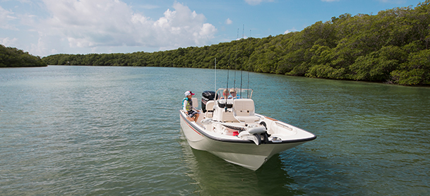 Lake boat on the lake