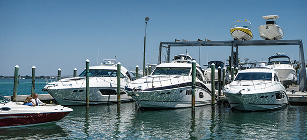 Boats in a marina