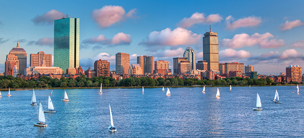 Boston city skyline 
