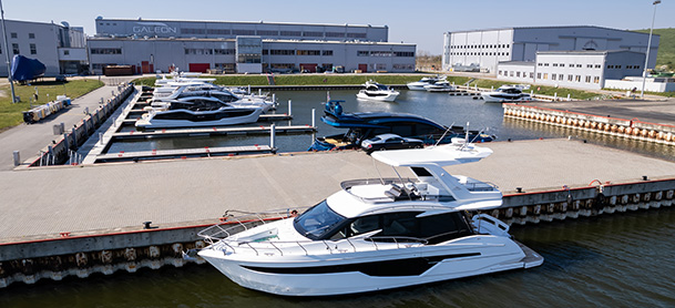 Galeon yacht on the warer