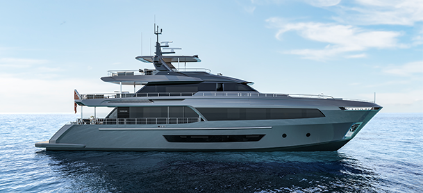 Ocean Alexander 35P in the water