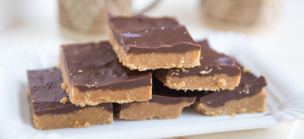 peanut butter and chocolate squares