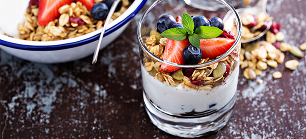 yogurt and granola