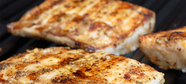 fish on a grill