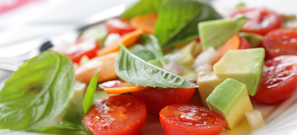 tomato and avocado salad