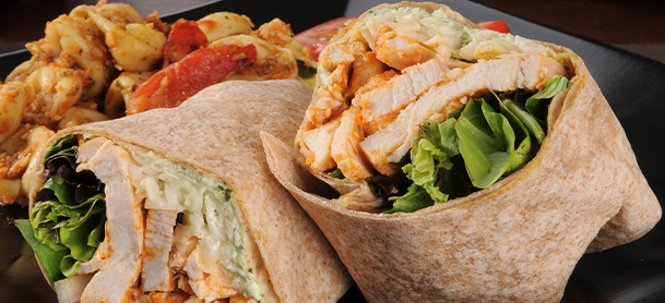 Buffalo chicken wraps