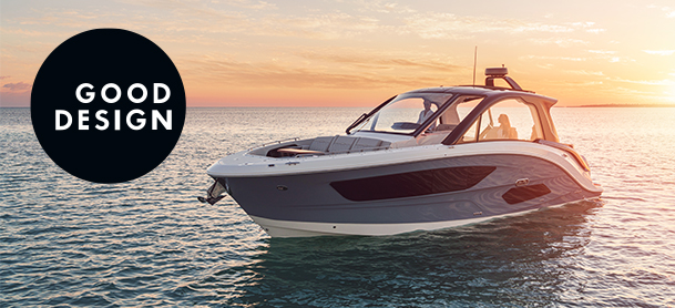 Sea Ray Sundancer 370 Outboard with Good Design Logo