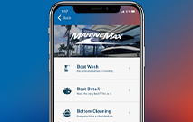 the marinemax app on an iphone screen