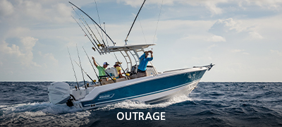 boston whaler outrage with group of people fishing