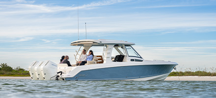 Boston Whaler on the water