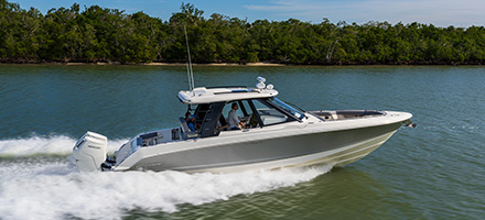 Boston Whaler on the water