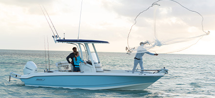 Boston Whaler on the water