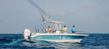 Boston Whaler on the water