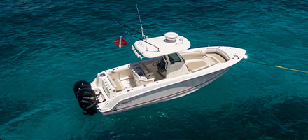 Boston Whaler on the water
