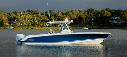 Boston Whaler on the water